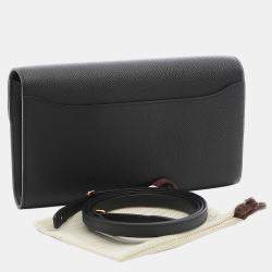 Pre Owned Hermes Constance To Go Epson Black Rose Z Engraved Shoulder Bag