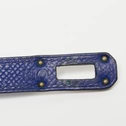 Hermes Blue Electric Epsom Leather Kelly Classic Wallet