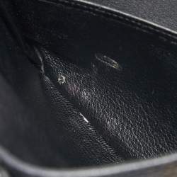 Hermes Black Clemence Leather Gold Finish Shoulder Birkin JPG 42 Bag