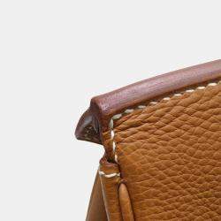 Pre Owned Hermes Birkin 35 handbag gold G metal fittings Togo H engraved