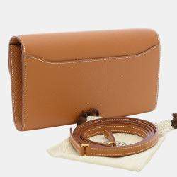 Pre Owned Hermes Constance to Go Epson Gold Z Engraved Purse