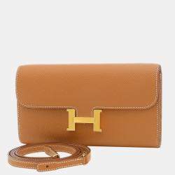 Pre Owned Hermes Constance to Go Epson Gold Z Engraved Purse