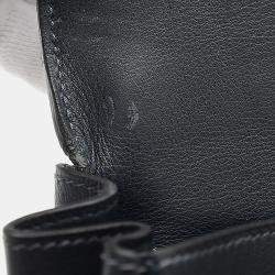 Pre Owned Hermes Kelly 32 Swift Navy â¡ H engraved handbag