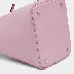 Pre Owned Hermes Mauve Sylvestre/Rogue H/Jaune de Naples Epsom Leather Picotin Lock Tressage MM Bag