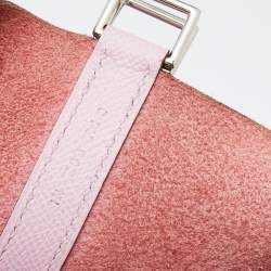 Pre Owned Hermes Mauve Sylvestre/Rogue H/Jaune de Naples Epsom Leather Picotin Lock Tressage MM Bag