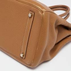 Hermes Gold Togo Leather Gold Finish Birkin 35 Bag