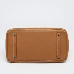 Hermes Gold Togo Leather Gold Finish Birkin 35 Bag
