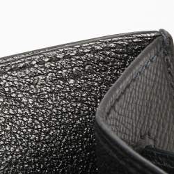 Pre Owned Hermes Black Epsom Leather Kelly Depeches 25 Pouch