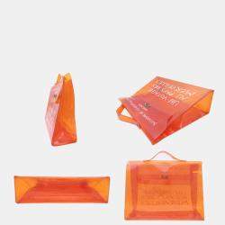 Pre Owned Hermes Vinyl Kelly Orange Bag