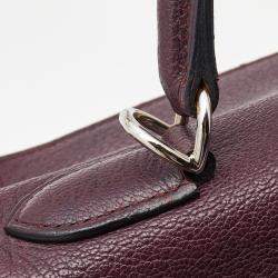 Hermes Violet Chevre de Coromandel Leather Palladium Plated Kelly 32 Bag
