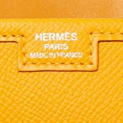 Pre Owned Hermès Jaune d'Or Epsom Leather Elan Jige 29 Clutch