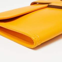 Pre Owned Hermès Jaune d'Or Epsom Leather Elan Jige 29 Clutch