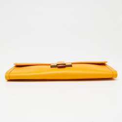 Pre Owned Hermès Jaune d'Or Epsom Leather Elan Jige 29 Clutch