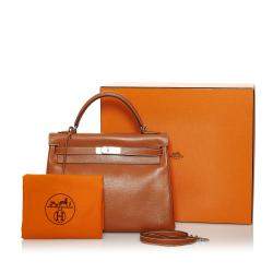 Pre Owned Hermes Gold-Finish Hardware Kelly Retourne 32