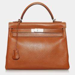 Pre Owned Hermes Gold-Finish Hardware Kelly Retourne 32