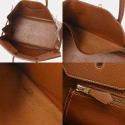 Hermes Brown Courchevel Leather Gold Hardware Birkin 40 Bag
