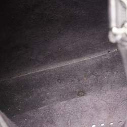 Pre Owned Hermes Prunoir Clemence Leather Evelyne III GM Bag