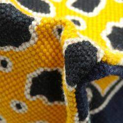 Pre Owned Hermes Beach Bag Navy Multicolor Blue Cotton Canvas Hermes Savannah Dance Hand Tote Women's Men's Monkey