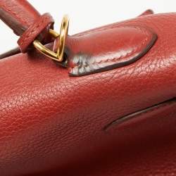 Hermes Sienne Togo Leather Gold Finish Retourne Kelly 32 Bag
