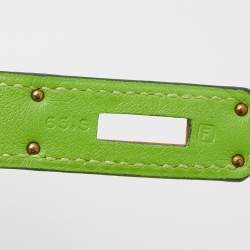 Hermes Anis Green Swift Leather Gold Hardware Kelly Retourne 28 Bag