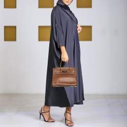 Pre Owned Hermes Gold Epsom Leather Palladium Hardware Birkin 30 Bag