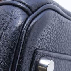 Hermes Black Taurillon Clemence Leather Palladium Hardware Birkin 30 Bag