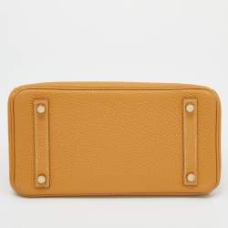 Hermes Natural Sable Togo Leather Gold Hardware Birkin 25 Bag