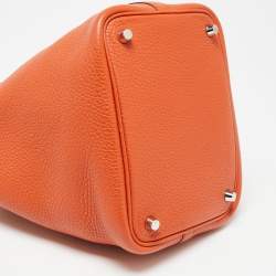 مملوكة مسبقًا Hermes Cuivre Clemence Leather Picotin Lock 18 Bag