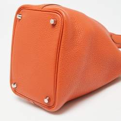 مملوكة مسبقًا Hermes Cuivre Clemence Leather Picotin Lock 18 Bag