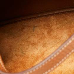 Pre Owned Hermes Gold Clemence Leather Picotin Lock 22 Bag