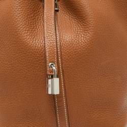 Pre Owned Hermes Gold Clemence Leather Picotin Lock 22 Bag