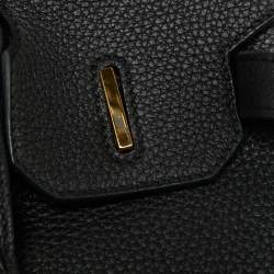 Hermes Black Togo Leather Gold Finish Birkin 30 Bag