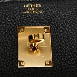 Hermes Black Togo Leather Gold Finish Birkin 30 Bag