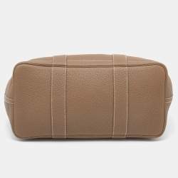 Pre Owned Hermes Etoupe Grey Negonda Leather Garden Party 36 Bag