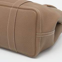 Pre Owned Hermes Etoupe Grey Negonda Leather Garden Party 36 Bag