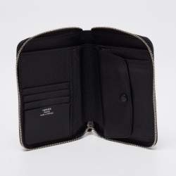 Pre Owned Hermes Black Clemence Leather Azap Vertical Wallet