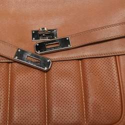 Pre Owned Hermes Gold Swift Leather Palladium Finish Berline Bag