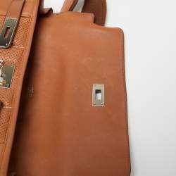 Pre Owned Hermes Gold Swift Leather Palladium Finish Berline Bag