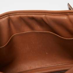 Pre Owned Hermes Gold Swift Leather Palladium Finish Berline Bag