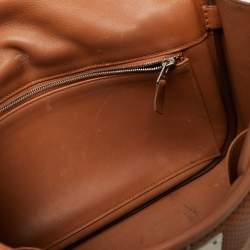 Pre Owned Hermes Gold Swift Leather Palladium Finish Berline Bag