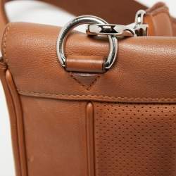 Pre Owned Hermes Gold Swift Leather Palladium Finish Berline Bag