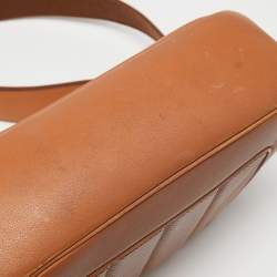 Pre Owned Hermes Gold Swift Leather Palladium Finish Berline Bag