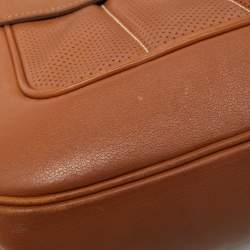 Pre Owned Hermes Gold Swift Leather Palladium Finish Berline Bag