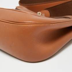 Pre Owned Hermes Gold Swift Leather Palladium Finish Berline Bag