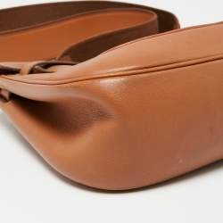 Pre Owned Hermes Gold Swift Leather Palladium Finish Berline Bag