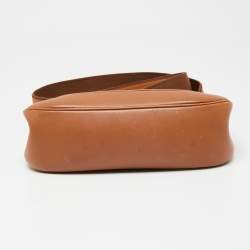 Pre Owned Hermes Gold Swift Leather Palladium Finish Berline Bag