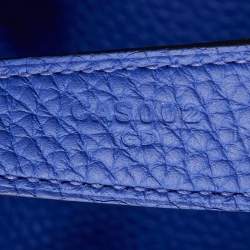 Pre Owned Hermes Electric Bleu Togo Leather Lindy 34 Bag