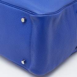 Pre Owned Hermes Electric Bleu Togo Leather Lindy 34 Bag