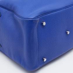 Pre Owned Hermes Electric Bleu Togo Leather Lindy 34 Bag