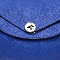 Pre Owned Hermes Electric Bleu Togo Leather Lindy 34 Bag